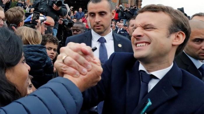IN PICTURES: Wife, supporters rejoice at Macron becoming youngest French president