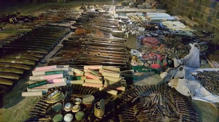 Security forces unearth huge arms caches in Waziristan