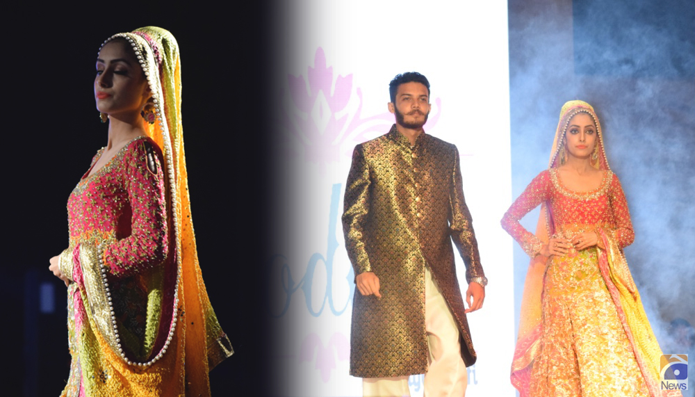 Aspiring student-models walk runway in dazzling fashion show in Karachi