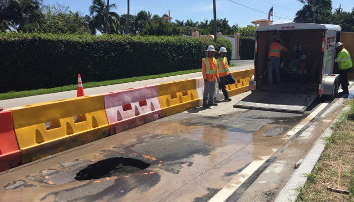 Sinkhole opens up near Trump's Mar-a-Lago resort, prompts hilarious Twitter reaction