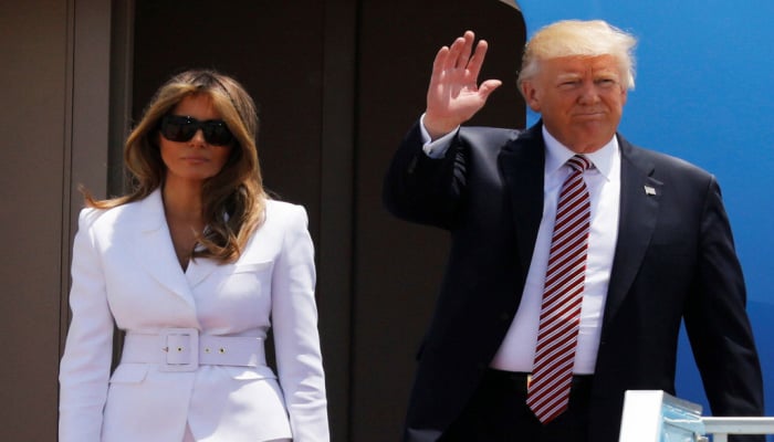 Video of Melania Trump slapping Donald Trump's hand goes viral