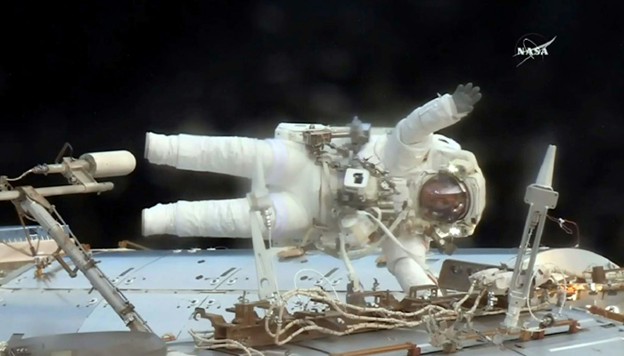 'Victory' for US astronauts on critical spacewalk to replace power box