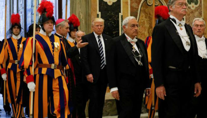 Trump says he was honored, inspired by papal meeting