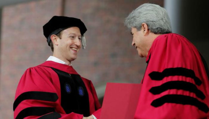 13 years after quitting, Zuckerberg gets (honorary) Harvard degree