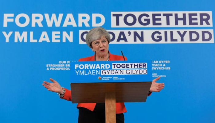 Theresa May's lead falls to 12 points from 18, new poll
