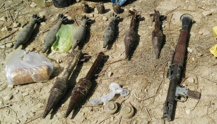 FC seizes arms caches from militant hideouts in Sui, Dera Bugti
