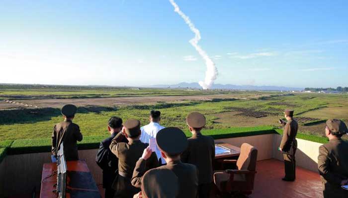 North Korea leader Kim guides test of new anti-aircraft weapon