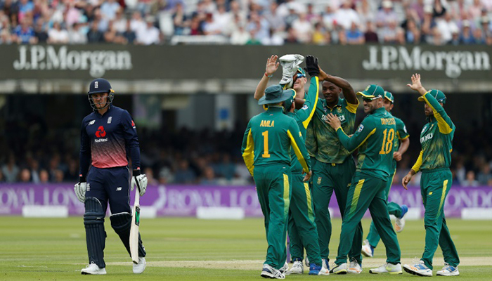 Rabada sparks England slump as Proteas win 3rd ODI