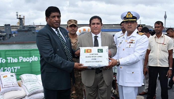 Pakistan's naval ship Zulfiquar arrives in Sri Lanka with relief goods