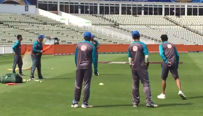 Pakistan, India players train extensively for Sunday's Champions Trophy tie