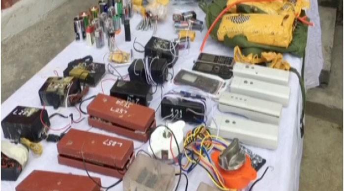 Terrorists' arrest leads to recovery of explosives in Charsadda 