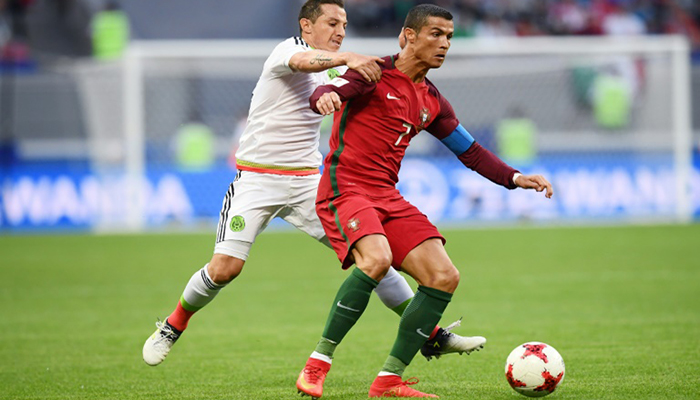 Ronaldo's Portugal held by Mexico at Confed Cup