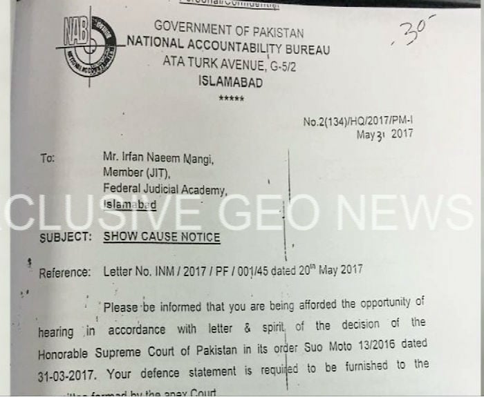 NAB issues another notice to its JIT representative 