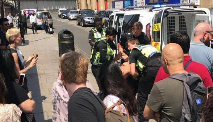 UK police arrest man at station, say no terror link
