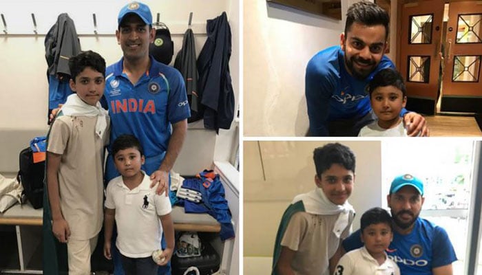 Pictures of Indian cricketers with Azhar Ali’s sons go viral