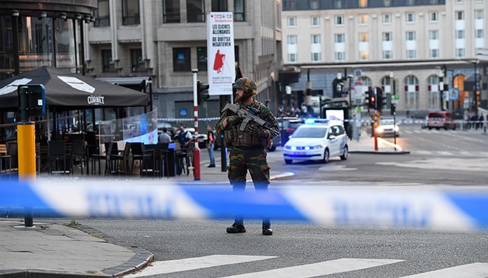 Belgian troops shoot person at Brussels station after blast: police
