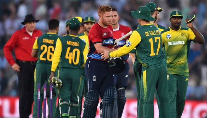 Bairstow stars as England thrash South Africa in first T20