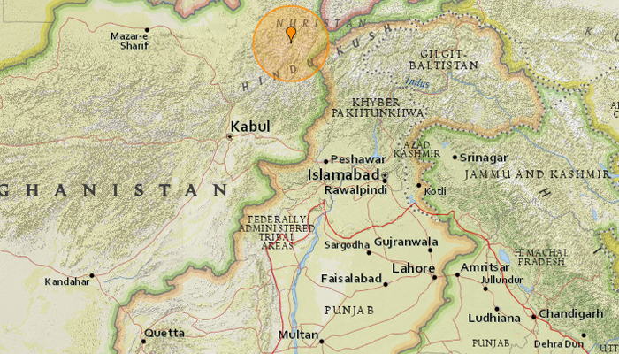 5.5-magnitude earthquake hits Pakistan's north-eastern cities; no casualties