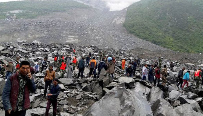 PM Nawaz expresses grief over loss of lives in China landslides