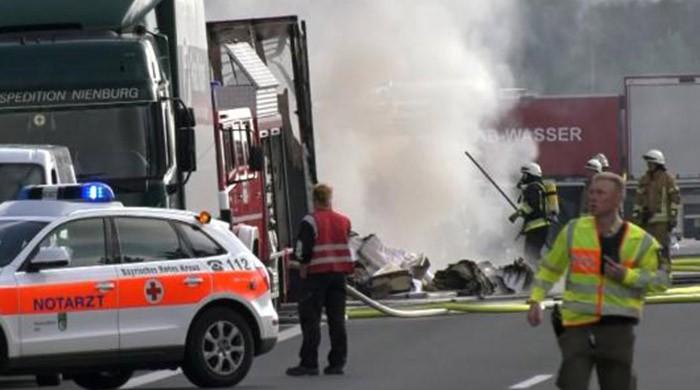 Germany bus accident leaves up to 18 feared dead