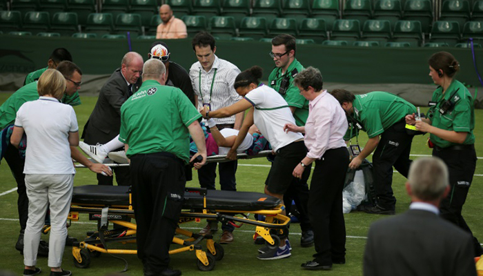 Mattek-Sands horror injury puts Djokovic, Federer in shadow