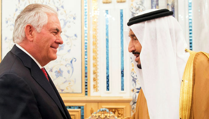 Tillerson meets Arab ministers over Qatar boycott
