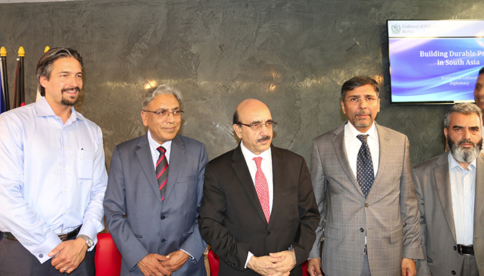 President AJK Sardar Masood Khan addresses seminar in Berlin