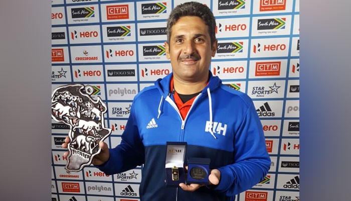 Haider Rasool Haider Rasool becomes first Pakistani to umpire 100 int'l hockey matches