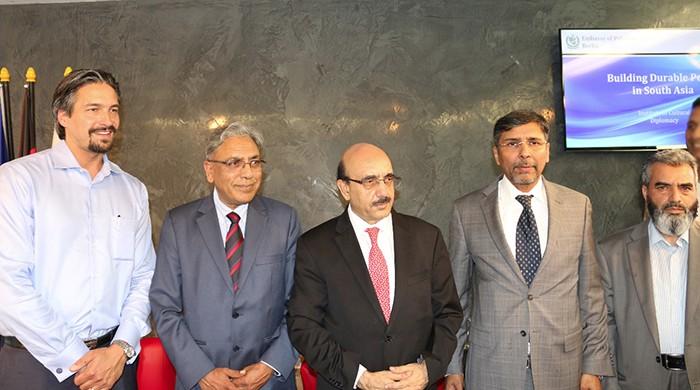 President AJK Sardar Masood Khan addresses seminar in Berlin