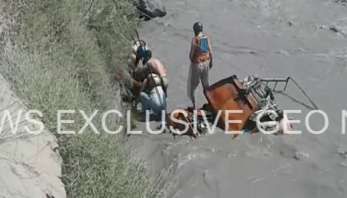 At least three die as jeep plunges into Chitral River