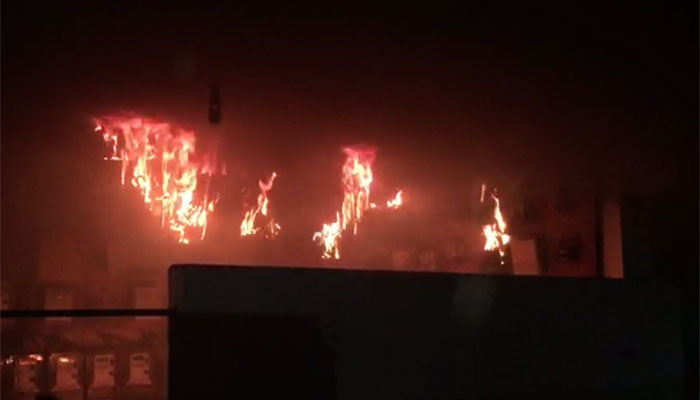 Karachi building fire doused after hours: rescue sources