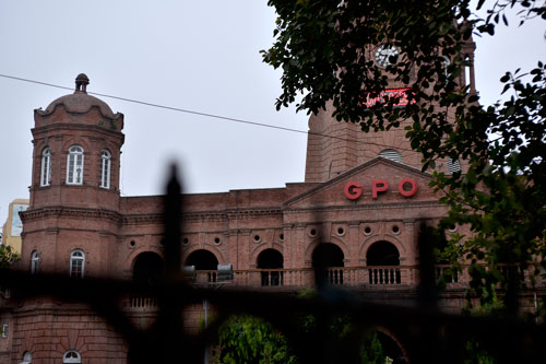 Lahore's famous General Post Office (GPO) was built in 1887 to commemorate Queen Victoria's Golden Jubilee and is protected under the Antiquities Act