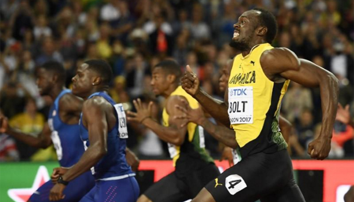 Gatlin stuns Bolt to win world title