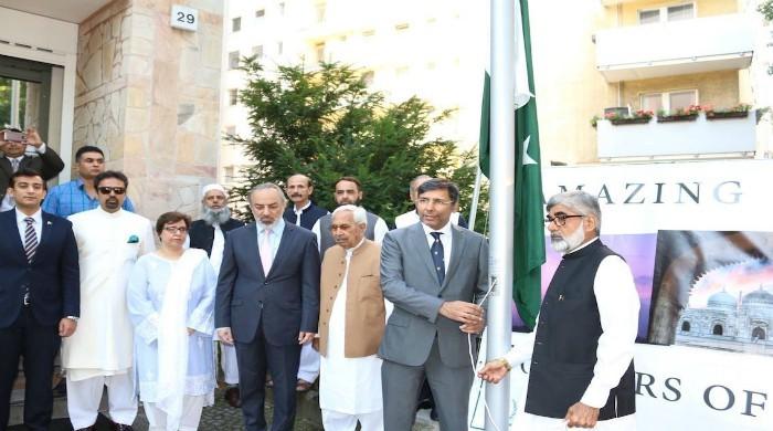 Flag hoisting ceremony held in Berlin to mark Independence Day