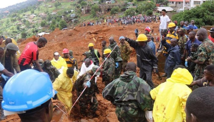 Hundreds dead and missing after mudslide in Sierra Leone