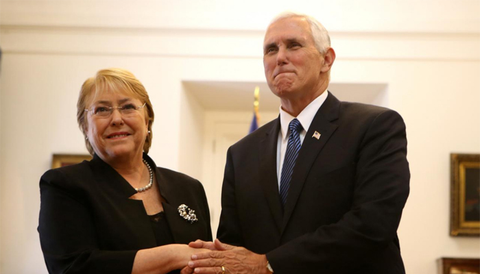 Pence urges Latin American nations to isolate North Korea