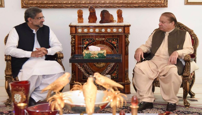 PM Abbasi calls on Nawaz Sharif in Raiwind