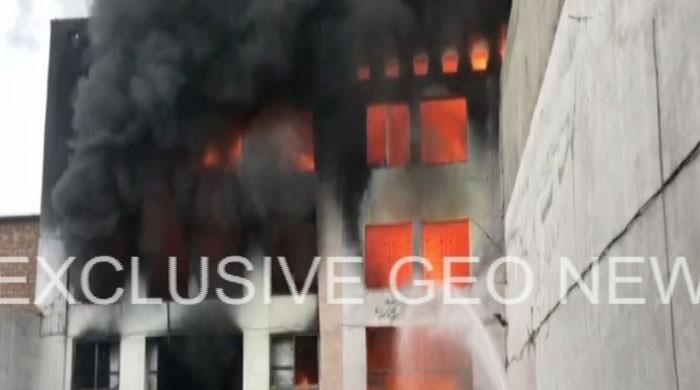 Firefighters manage to nearly douse factory blaze in Gujranwala