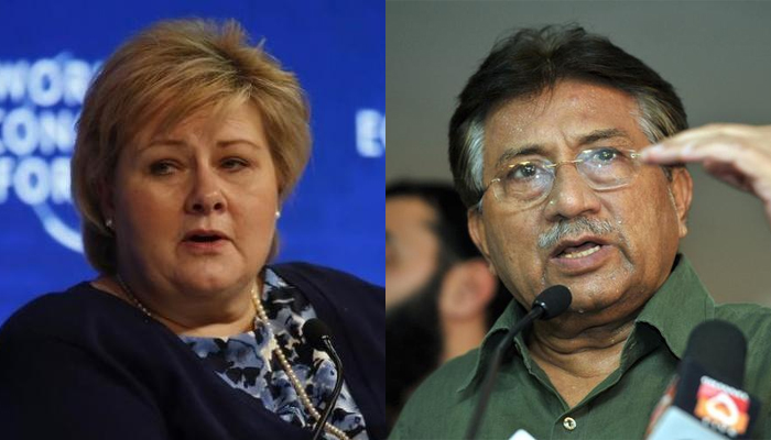 Norwegian PM declines meeting with ex-Musharraf