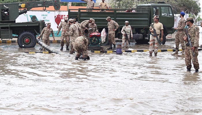 Following the rain, Army contingents being deployed to assist in rescue efforts. Photo: INP