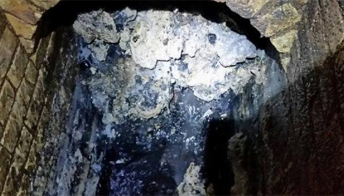 Monster "fatberg" found in east London sewer