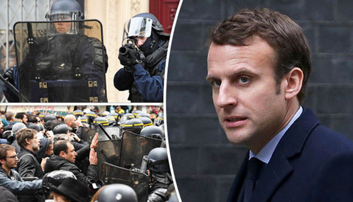 Thousands protest against Macron in France