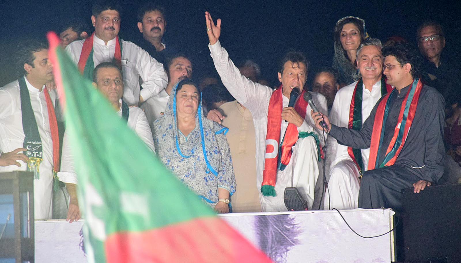 On the NA-120 campaign trail