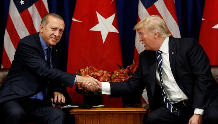 Trump praises Turkey's Erdogan as a friend
