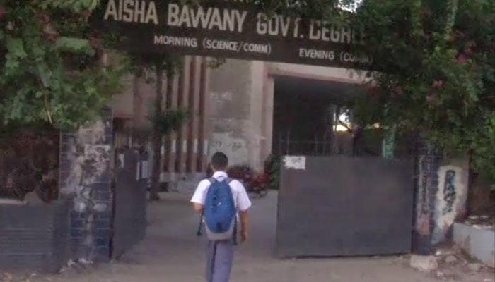 After a week of turmoil, classes resume at Karachi's Aisha Bawany college 