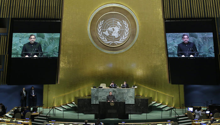 Complete text of PM Abbasi’s speech at UNGA 