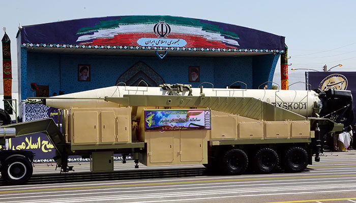 Iran unveils a ballistic missile with range of 2000km Iran unveils a ballistic missile with range of 2000km