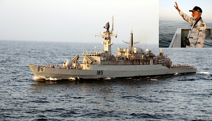 Pakistan Navy performs live missile firing in Arabian Sea