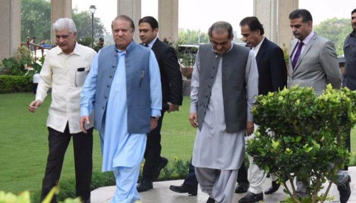 Nawaz holds meetings with PM Abbasi, Nisar