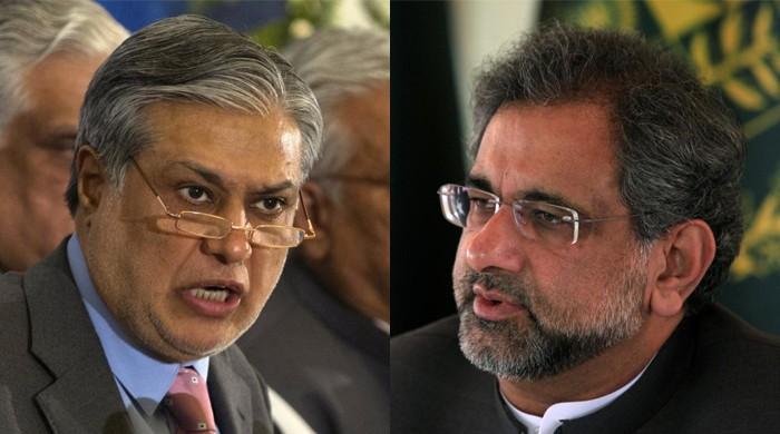 PM Abbasi, Ishaq Dar reach Pakistan PM Abbasi, Ishaq Dar reach Pakistan